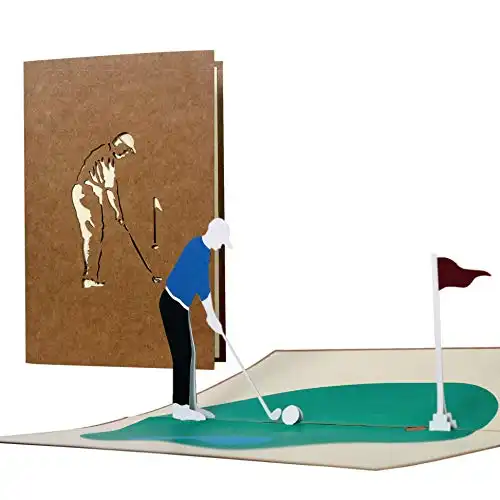 3D Geburtstagskarte für Golfer