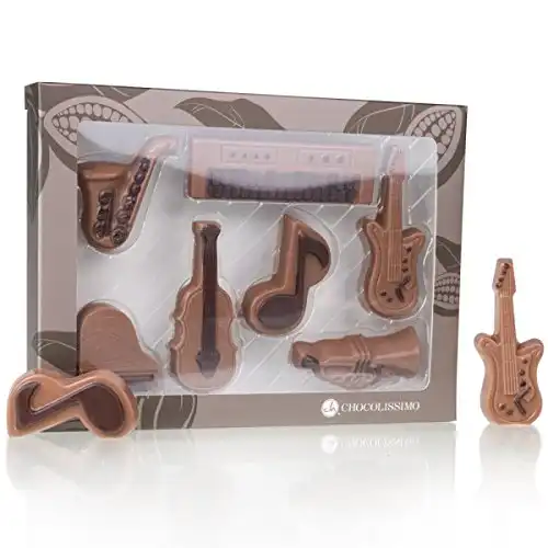 Musikinstrumente aus Schokolade (Set aus 7 Stück)
