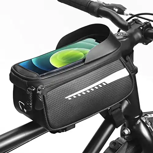 Fahrrad-Rahmentasche mit Handyhalterung