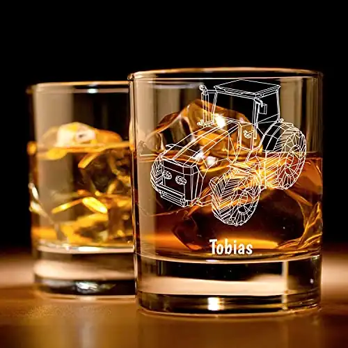 Whiskey-Glas mit Gravur (Name)