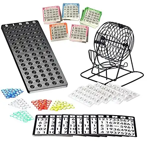 Bingo-Loto aus Metall (Spielmaschine mit 75 Kugeln)