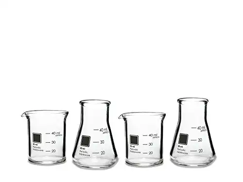 Schnapsgläser in Labordesign (4 x 50 ml)
