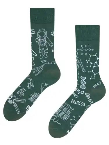 Lustige Socken, wissenschaftliches Motiv