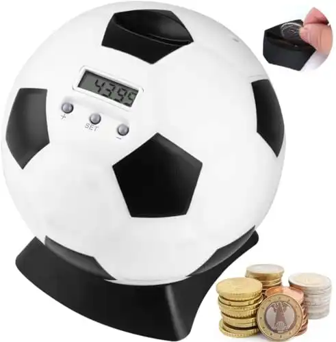 Digitale Fußball-Spardose mit automatischem LCD-Display