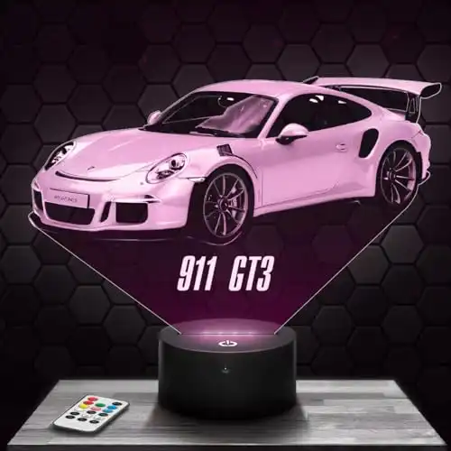 3D-Touch-Nachttischlampe Auto sportive 911 GT3