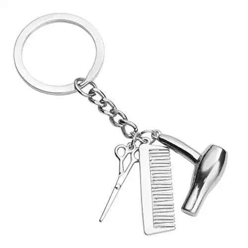 Schlüsselanhänger (Haartrockner, Schere, Kamm)