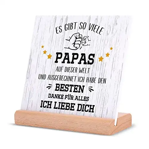 Papa Geschenk als Acryl-Plakette