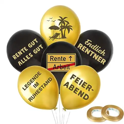 24 Ruhestands-Luftballons