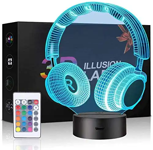 3D-Illusion Nachtlampe mit USB-Anschluss