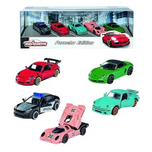 5 Porsche Spielzeugautos inkl. Porsche 911 GT3 (1:64)