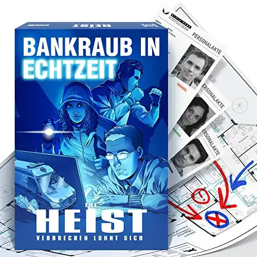 iDventure The Heist - Bankraub in Echtzeit. Live Mission Game. Tatort Detektivspiel, Krimispiel, Escape Room Spiel für zu Hause