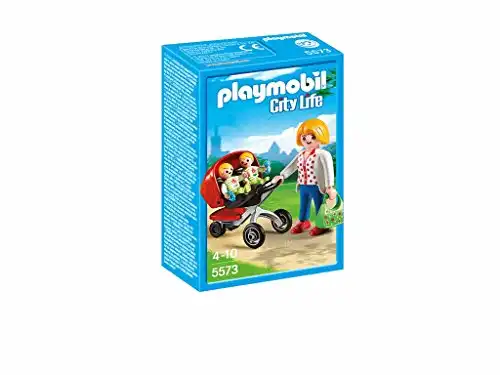 PLAYMOBIL City Life 5573 Zwillingskinderwagen, ab 4 Jahren [Toy Award 2014]