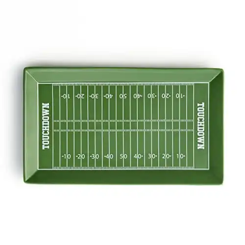 American Football Spielfeld Teller/Servierplatte aus Keramik