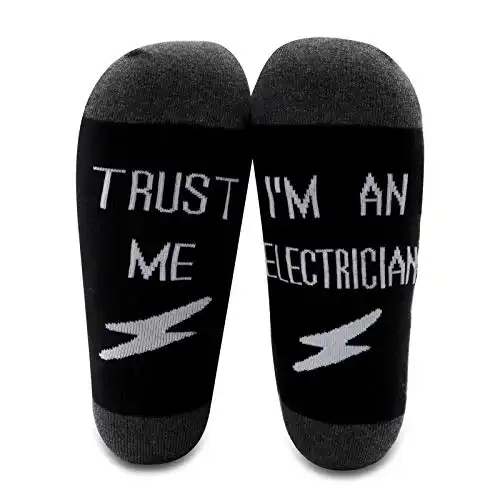 MYSOMY 2 Paar Elektriker-Socken, lustige Elektriker-Geschenke 