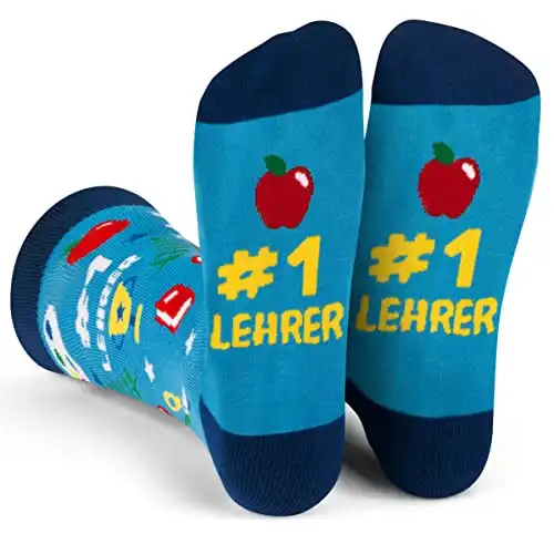 #1 Lehrer Socken für Männer und Frauen – Lustige Geschenke für Schullehrer