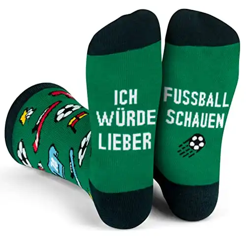 Ich Würde Lieber Ein Lustiges Socken Geschenke für Männer und Frauen - Fußball