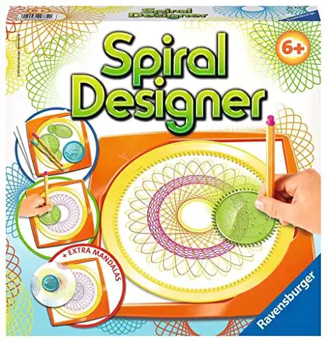 Ravensburger Spiral-Designer, Zeichnen lernen für Kinder ab 6 Jahren, Kreatives Zeichen-Set für farbenfrohe Spiralbilder und Mandalas, 25,5 x 26,5 x 5,5 cm